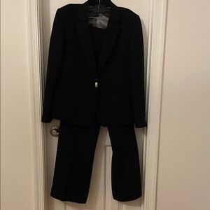Tahari Black Pantsuit